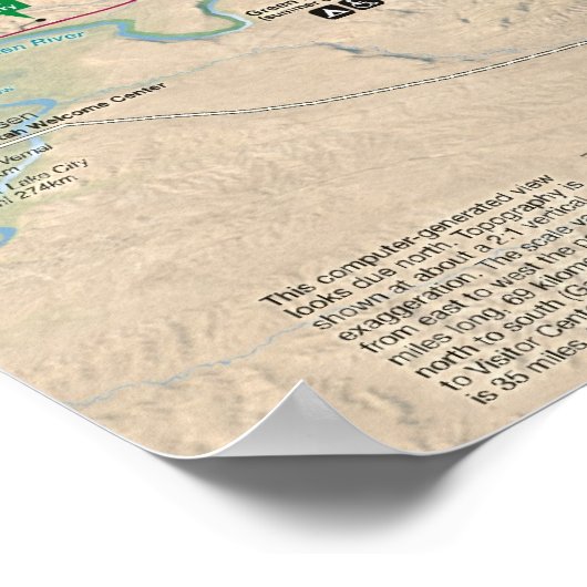 恐竜の記念碑 ポスター (角)