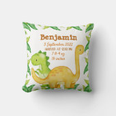 恐竜の誕生の誕生発表 クッション (正面)