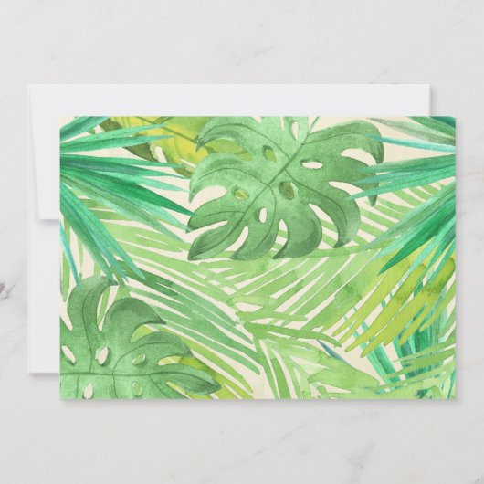 恐竜の誕生パーティーサンキューカード（写真付き） 招待状 (裏面)