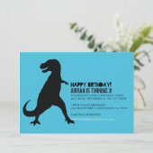 恐竜の誕生会|のTレックス 招待状 (スタンド正面)