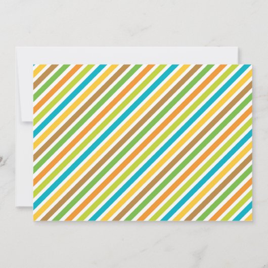 恐竜の誕生会Invitaions 招待状 (裏面)