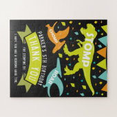 恐竜の誕生日ありがとう好意 ジグソーパズル (横)