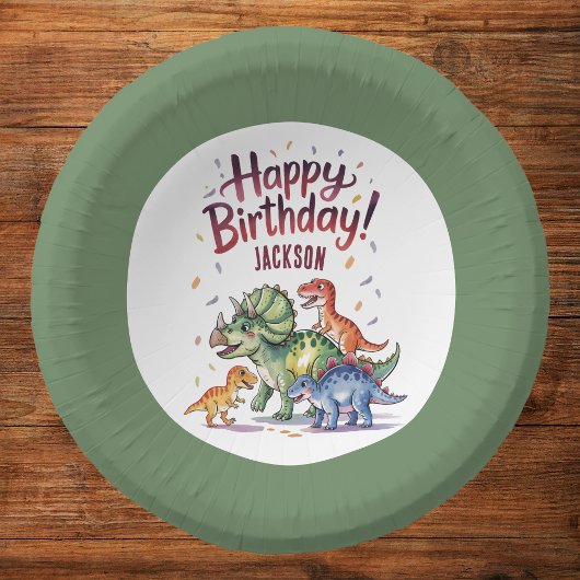 恐竜の誕生日おめでとう ペーパーボウル