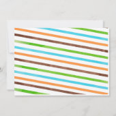 恐竜の誕生日お礼カード 招待状 (裏面)