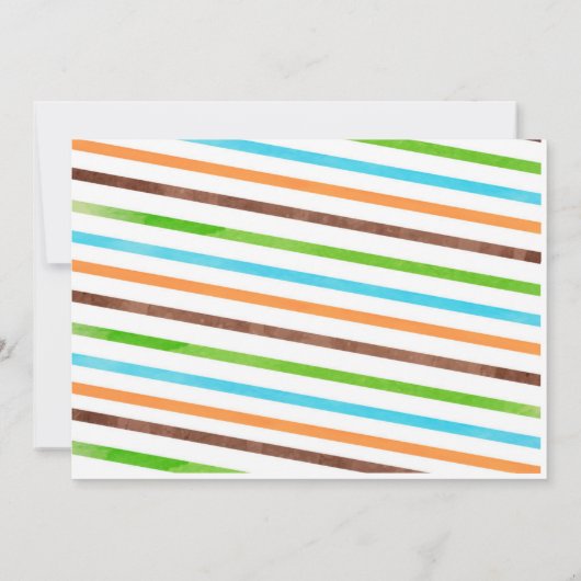 恐竜の誕生日お礼カード 招待状 (裏面)