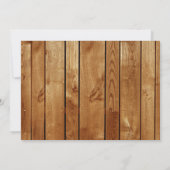 恐竜の誕生日の写真の招待状ラスチック 招待状 (裏面)