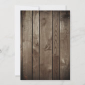 恐竜の誕生日の招待の素朴なリアル 招待状 (裏面)