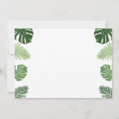 恐竜の誕生日の招待ディノダニTレックスパーティー 招待状 (裏面)