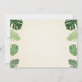 恐竜の誕生日の招待ディノダニTレックスパーティー 招待状 (裏面)