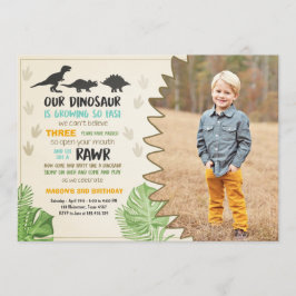 恐竜の誕生日の招待恐竜のパーティー招待状 招待状