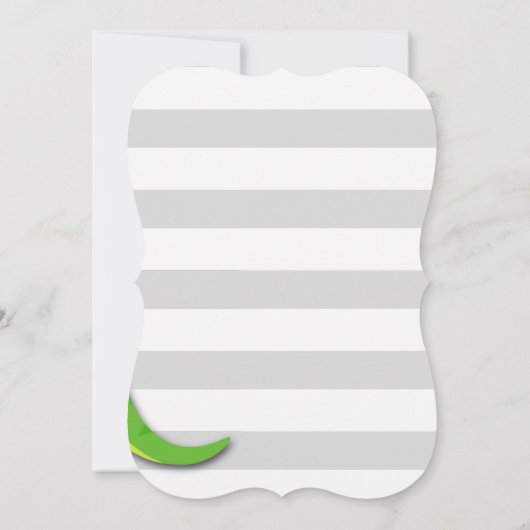 恐竜の誕生日の招待状のようなとどろき 招待状 (裏面)