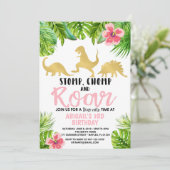 恐竜の誕生日の招待状のディーノの招待状 招待状 (スタンド正面)