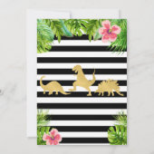 恐竜の誕生日の招待状のディーノの招待状 招待状 (裏面)