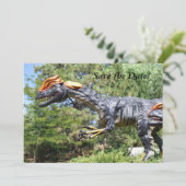 恐竜の誕生日の招待状 セーブザデート (スタンド正面)