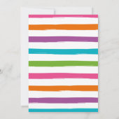 恐竜の誕生日の招待状 招待状 (裏面)