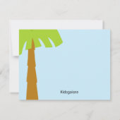 恐竜の誕生日の男の子は感謝していしています サンキューカード (裏面)