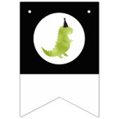 恐竜の誕生日はずかずかと歩き、ディーノのテーマの緑をChomp バンティングフラッグ (第2の旗)