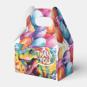 恐竜の誕生日カラフル フェイバーボックス (正面サイド)