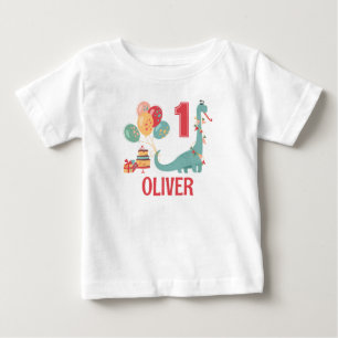 恐竜の誕生日シャツ ファミリーテーマシャツDINO1 ベビーTシャツ