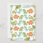 恐竜の誕生日パレード 招待状 (裏面)