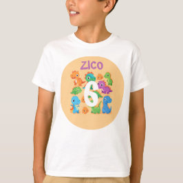 恐竜の誕生日パーソナライズTシャツ Tシャツ