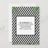 恐竜の誕生日パーティフォト招待状 招待状 (裏面)