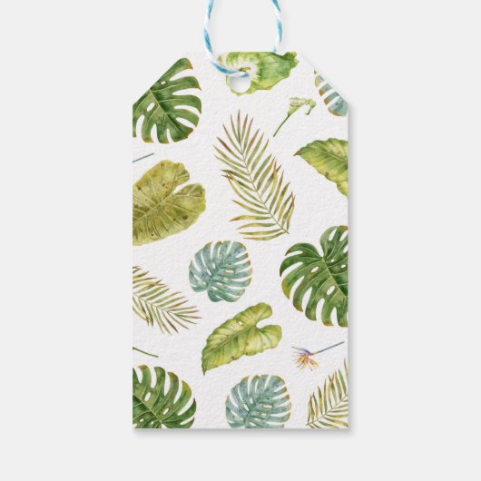 恐竜の誕生日パーティーありがとうラベル ギフトタグ (裏面)