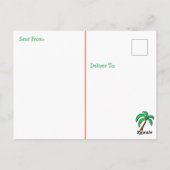 恐竜の誕生日パーティーおめでとう（個別設定可能） ポストカード (裏面)