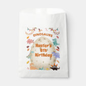 恐竜の誕生日パーティーと巨大なディノ卵 フェイバーバッグ (正面)