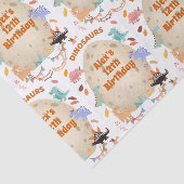 恐竜の誕生日パーティーと巨大なディノ卵 薄葉紙 (詳細)