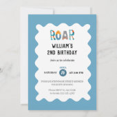 恐竜の誕生日パーティーにROAR! 招待状 (裏面)