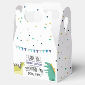 恐竜の誕生日パーティーのお願いボックス フェイバーボックス (オープン)