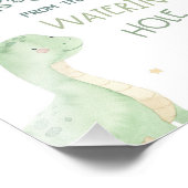 恐竜の誕生日パーティーのサイン フォトプリント            (角)