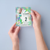 恐竜の誕生日パーティーの予算 チラシ (手)