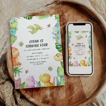 恐竜の誕生日パーティーの写真