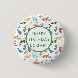 恐竜の誕生日パーティーの写真 缶バッジ