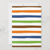 恐竜の誕生日パーティーの招待状 招待状 (裏面)