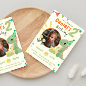 恐竜の誕生日パーティーの招待状 招待状