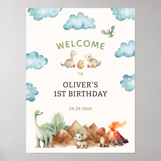 恐竜の誕生日パーティーへようこそ ポスター (正面)