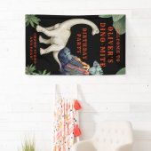 恐竜の誕生日パーティーへようこそ 横断幕 (インサイチュ)