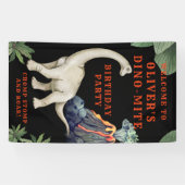 恐竜の誕生日パーティーへようこそ 横断幕 (横)