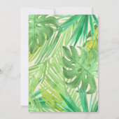 恐竜の誕生日パーティーサンキューカード 招待状 (裏面)