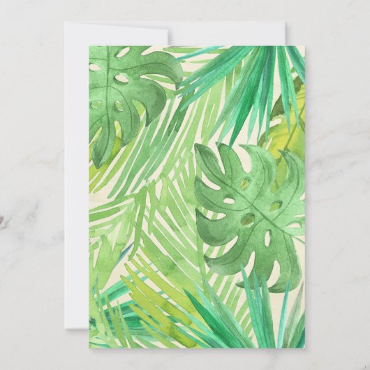 恐竜の誕生日パーティーサンキューカード 招待状 (裏面)