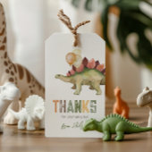 恐竜の誕生日パーティーメッセージカード ギフトタグ