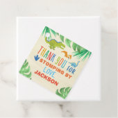 恐竜の誕生日パーティーメッセージカード フェイバータグ (インサイチュ)