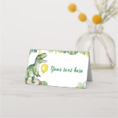 恐竜の誕生日パーティー座席表 プレイスカード (裏面)