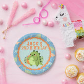 恐竜の誕生日パーティー紙プレート ペーパープレート (パーティー)