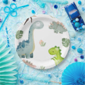 恐竜の誕生日パーティー紙 ペーパープレート (パーティー)