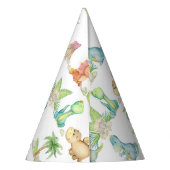 恐竜の誕生日パーティー赤ちゃんシャワー パーティーハット (裏面)