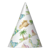 恐竜の誕生日パーティー赤ちゃんシャワー パーティーハット (左)